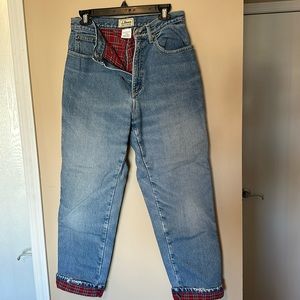 LL Bean Original Fir Relaxed Lined Jean